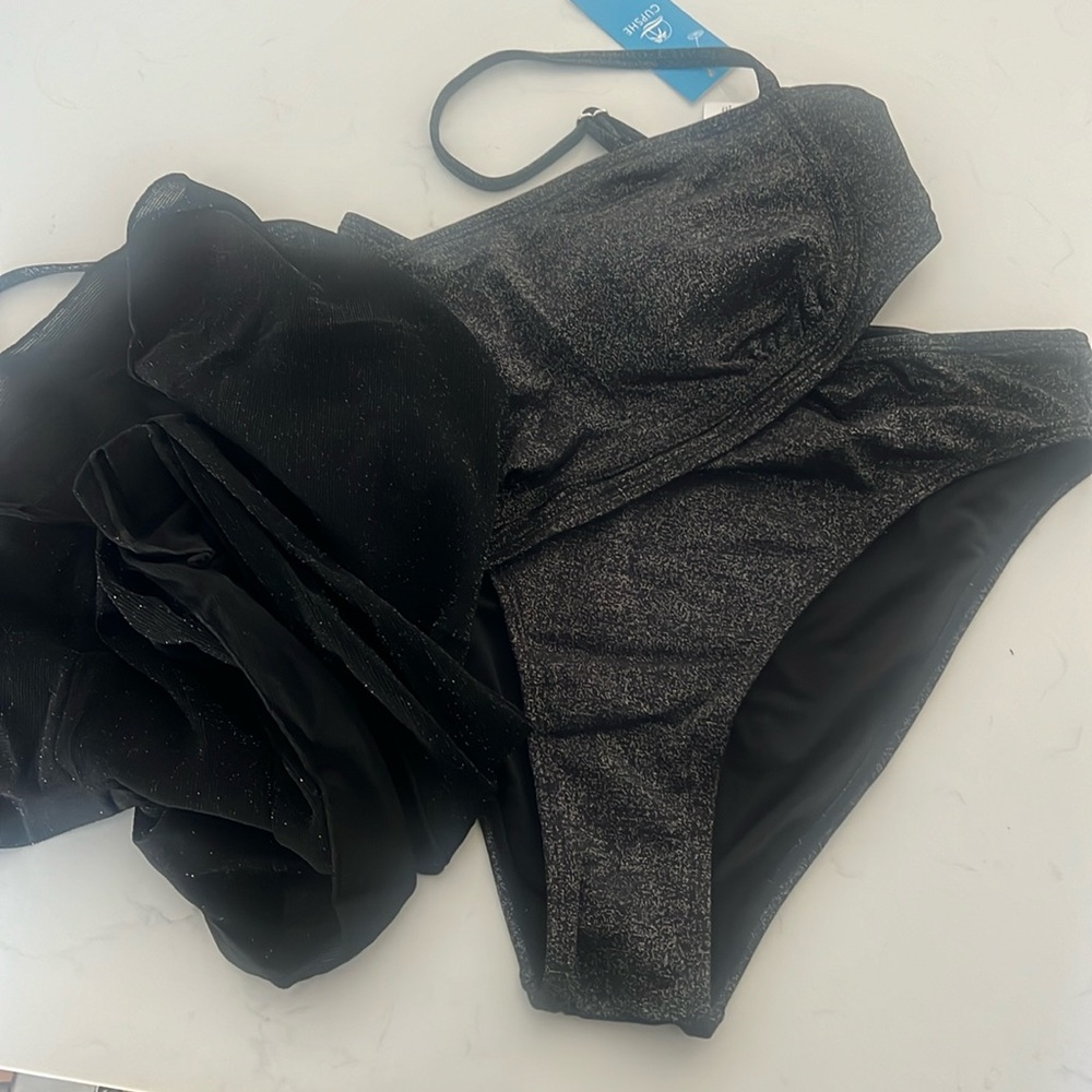 Black Lurex CUPSHE Bikini